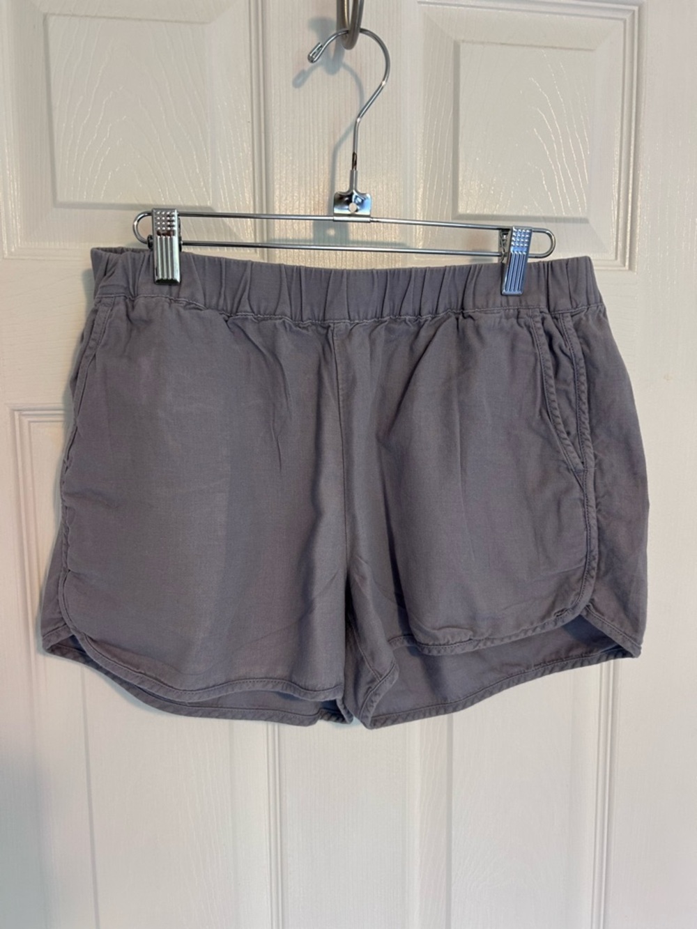 Madewell Women's Purple Elastic-Waist Shorts